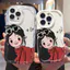 Ốp Lưng Cho Redmi Note 14 13 12 11 10 8 13T 14T 15T Pro A5 A3 A2 A1 14C 13C 12C 11A 10C 9A 9C Poco C75 C65 C61 C55 C31 Kem Sóng Cong Cạnh Họa Tiết Cô Gái Dễ Thương NYK435