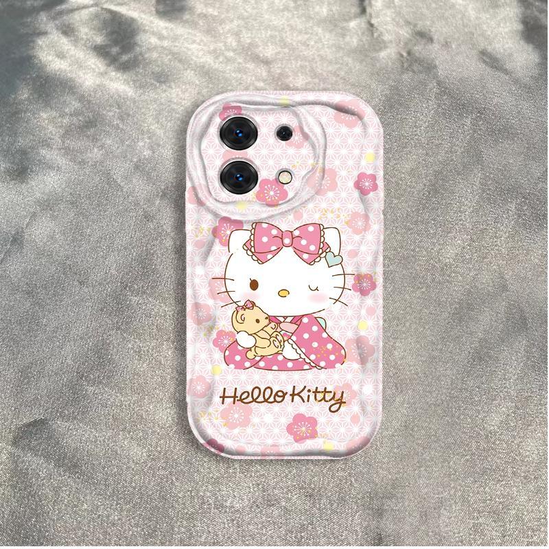 Ốp Silicon Hoạt Hình Cho Redmi Note 13 Pro 4G 5G POCO M6 Pro 4G Ốp Điện Thoại Mềm 3D Kem TPU Kitty Sinh Viên Ốp Lưng Chống Sốc