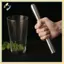 Dụng cụ khuấy máy nghiền đá B & N Barware Cotail Muddler trộn Sti 2in1 cho đồ uống gia đình và tiệc tùng.