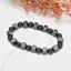 PNPIA- Từ Hematite Bla Hạt Co Giãn Chăm Sóc Sức Khỏe Vòng Tay Nam Lắc Tay Trang Sức