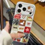 Ốp lưng iPhone Họa tiết da mạ Họa tiết hình bánh quy iPhone 17 16 15 14 13 12 11 Pro Max Plus Max