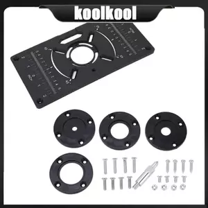 Tấm chèn bàn định tuyến nhôm chuyên nghiệp Kool cho các dự án thủ công