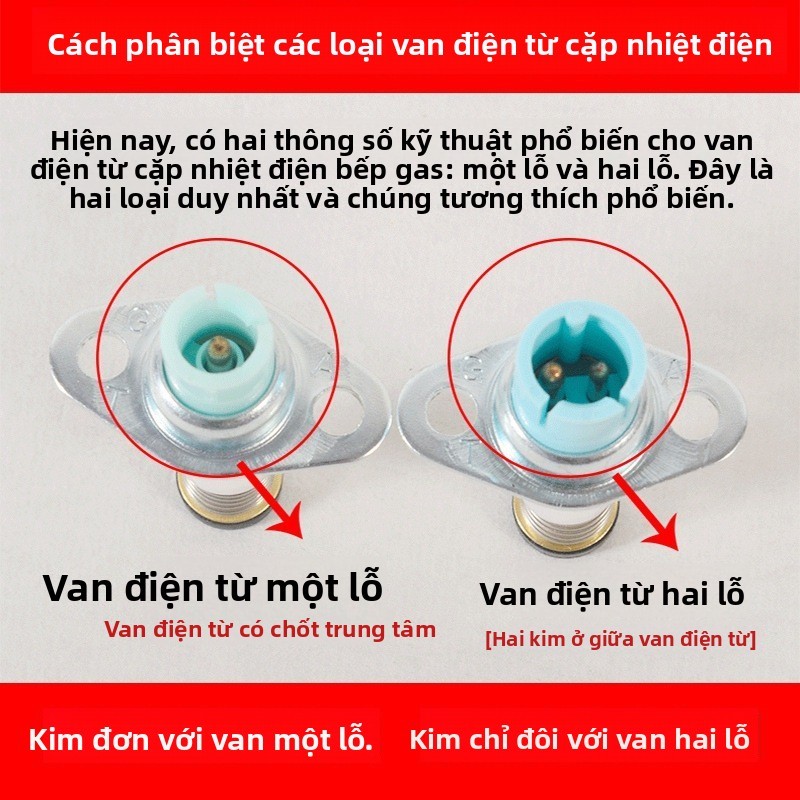 Phụ kiện bếp Gas Đa năng Cặp nhiệt điện từ Kim dây đôi/đơn TYIC