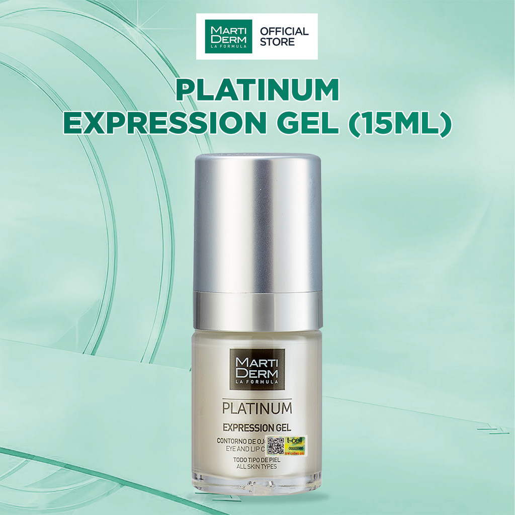 Gel Dưỡng Làm Đầy Rãnh, Giảm Nhăn Đuôi Mắt & Khóe Miệng - MartiDerm Platinum Expression Gel (15ml)