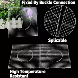 Bảng hạt YUUKII 2.6mm, khuôn mẫu Perler chất lượng cao cho làm thủ công sáng tạo, chịu nhiệt, đồ chơi DIY