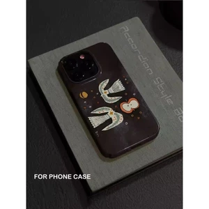 Ốp Điện Thoại Hoạt Hình Pigeon QYJS Thích Hợp Cho IPhone 11 12 PRO 17 AIR 13 14 15 ProMax 16 E XR XSMAX 7 8 PLUS Vỏ Cứng Bóng Bao Gồm Tất Cả