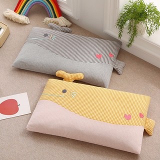 Mới Kiều Mạch Gối Cotton Cá Voi Nhỏ Táo Thêu Trẻ Em Kiều Mạch Vỏ Học Sinh Gối Mẫu Giáo Gối LE95