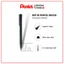 Bút bi Pentel BK250 0.7mm thiết kế cao su đen, viết mực êm mượt nhanh khô