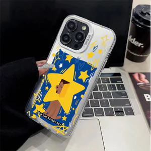 Ốp Lưng iPhone Họa Tiết Ngôi Sao Dạ Quang IMD Thích Hợp Cho iPhone17 16 15 14 13 12 11 Pro Max Plus X Xr Xs Max 7 8 Plus