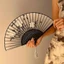 Quạt Handmade Phong Cách Trung Quốc Mới Quạt Tre Khiêu Vũ Cổ Điển Quạt Nhỏ Phong Cách Cổ Đại Hanfu Phong Cách Trung Quốc Tranh Mực Gấp Quạt Mẫu Đơn