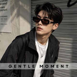 Kính râm gọng vuông GENTLE MOMENT kính mát oval chống tia UV chống nắng thời trang nam nữ phong cách GMT603