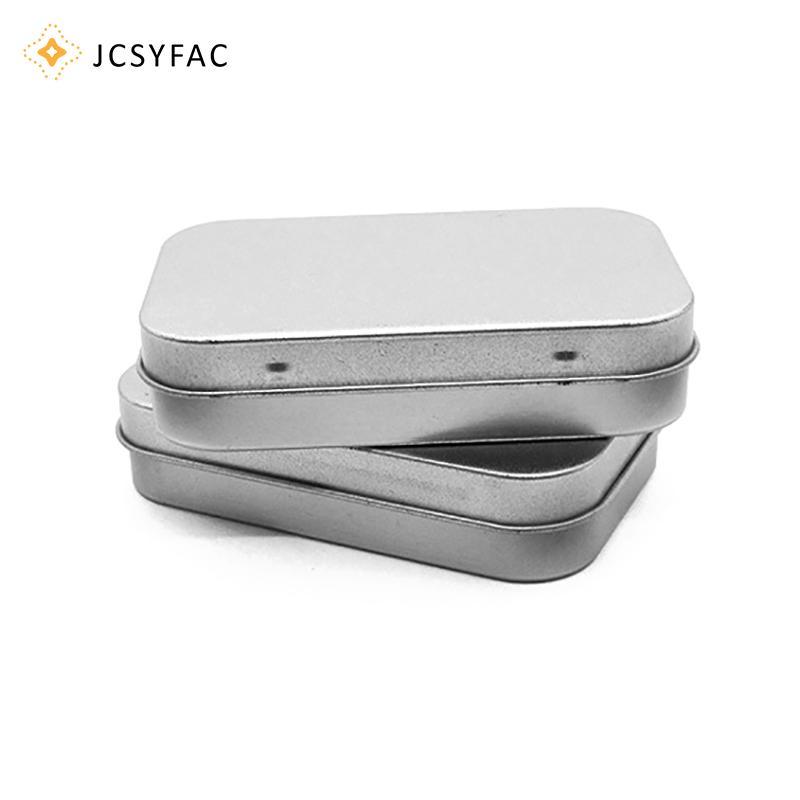 JCSYFAC Mini Hộp Kim Loại Mạ Tin Trượt Bao Bảo Quản Trang Sức Cưới Đựng Thuốc Di Động Mỹ Phẩm Người Tổ Chức Mới