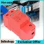Belleshopp 2 Cái Thiết bị chống điện áp Thiết bị bảo vệ 2P Lắp đặt đường ray Bộ bảo vệ quang điện DC 40KA Điện áp thấp với bộ bảo vệ từ xa (DC 500V)