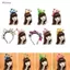 Woke Bướm Fascinator Mũ 3d Bướm Đầu Bướm Mũ Đảng Mũ Bướm HairBand Bướm Tóc Hoo