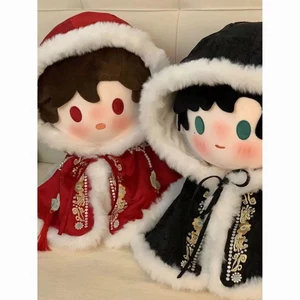 40cm Ngồi Cổ Thêu Áo Choàng Cotton Búp Bê Quần Áo Bé Không Thuộc Tính Búp Bê Hàng Ngày Thay Thế 6.18