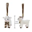 QEARY Đứng Mặt Dây Chuyền Cừu, Dễ Thương PP Cotton Tân Cương Búp Bê Cừu Cho Bé, Quà Lưu Niệm Du Lịch 14cm DIY Kawaii Cừu Sang Trọng Móc Khóa Túi Trang Trí