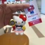 Sanrio Hello Kitty x me% Plushie Tennis Sang Trọng Móc Khóa Mini Thể Thao Túi Búp Bê Quyến Rũ