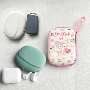 Túi lưu trữ sạc Linabell dễ thương, Túi sắp xếp cáp thiết kế in da PU, Túi đựng điện tử đóng cửa có dây kéo dung tích lớn Sử dụng du lịch