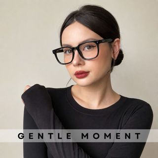 Kính râm gọng vuông chống tia UV GENTLE MOMENT kính mát thời trang nam nữ phong cách Hàn Quốc GMR914