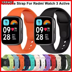 Dây đeo cổ tay YRBWD, Dây đeo silicon thông minh, Dây đeo đồng hồ mềm Phụ kiện thay thế Vòng đeo tay cho Redmi Watch 3 Active