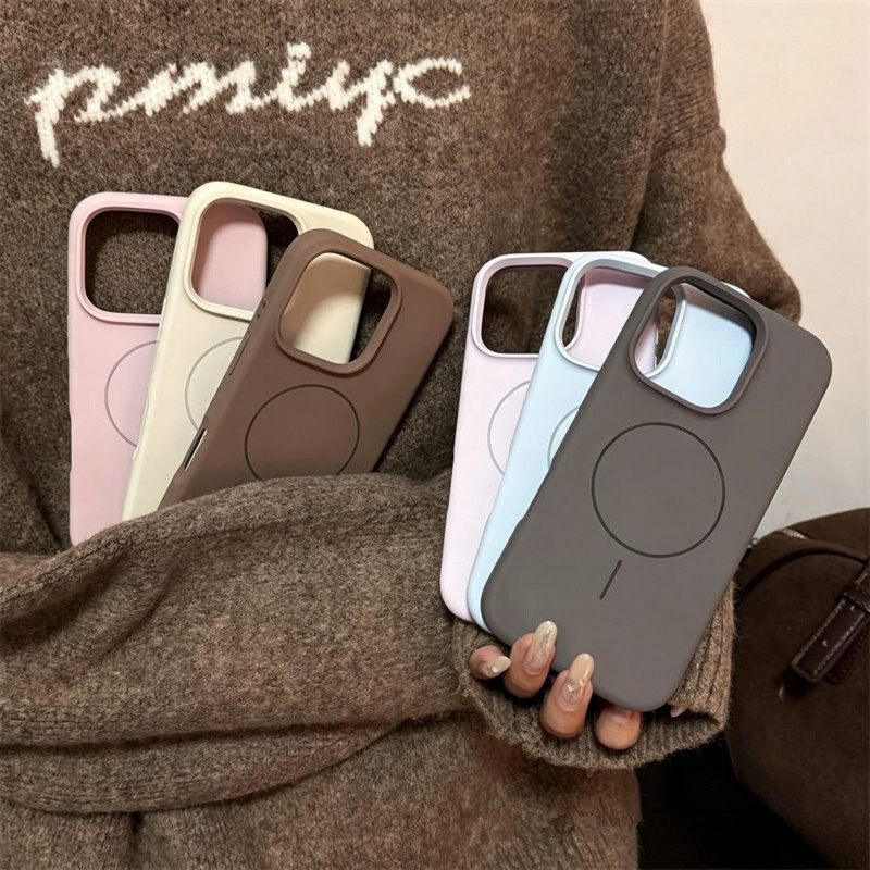 Vỏ silicon chống rơi siêu bền，Hỗ trợ vỏ điện thoại di động sạc không dây Cho iphone 17 16 15 14 13 12 11 Pro max