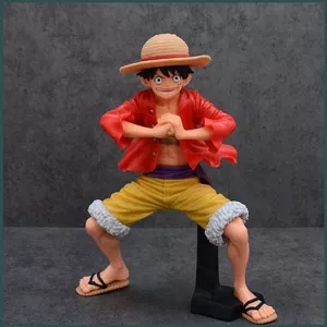 YT4 ONE PIECE Wano Country Monkey D. Luffy Nhân Vật Hành Động Ngọn Lửa Nắm Rơm Mũ Anime Trang Trí