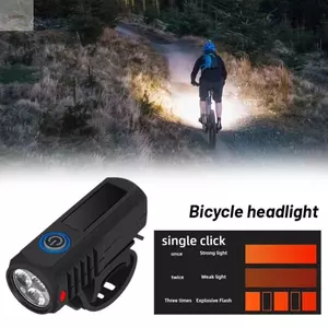Đèn pin tay lái xe đạp AWNGD, Đèn pha xe đạp USB có thể sạc lại, Đèn xe đạp chống nước siêu sáng di động cực sáng Dễ dàng lắp đặt Đèn xe đạp chống nước để đi xe ngoài trời ban đêm