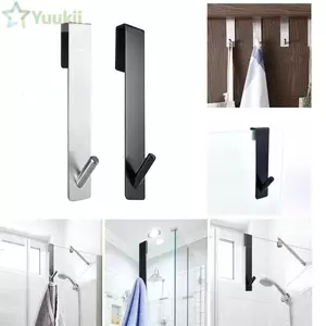 Móc phòng tắm YUUKII, Móc cửa tắm tiết kiệm không gian bằng thép không gỉ, Móc treo khăn treo tường chống gỉ không khoan Phòng tắm