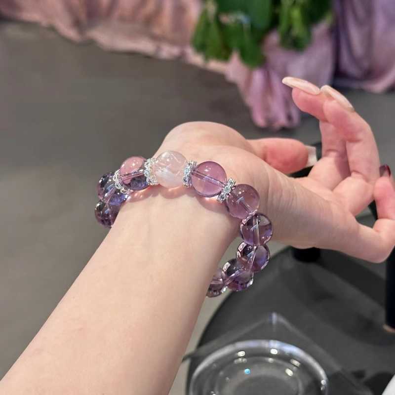 Vòng tay thạch anh tím nữ sang trọng và tinh tế