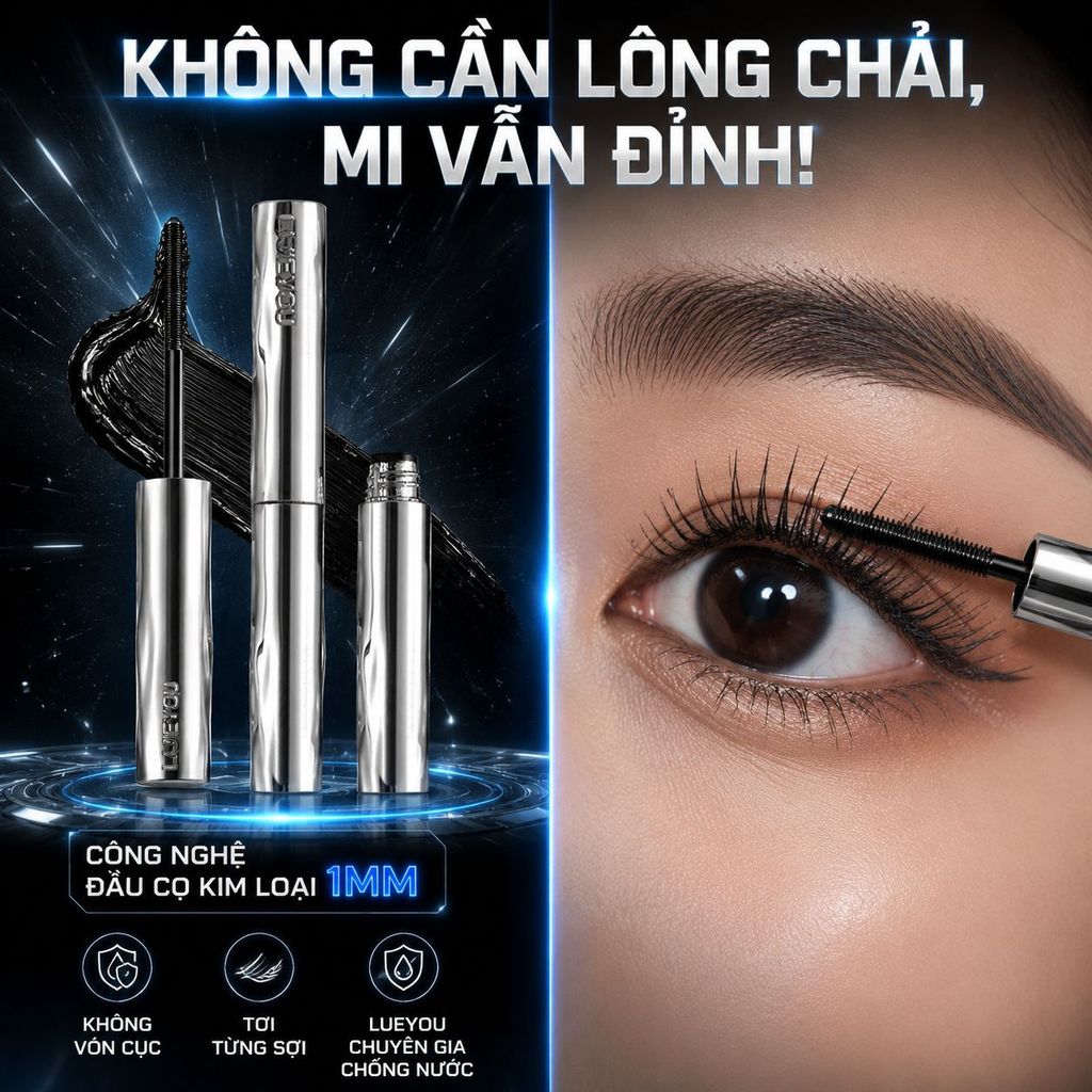 🔥Giá sốc🔥Dày mi bền đẹp Mascara chuốt cong | Không lem không trôi Mascara chống nước | Dài mi vút cong Mascara mi dà