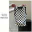 Milyfashion Chấm Bi Màu Sắc Tương Phản Áo Vest Không Tay Mùa Hè 2026 Cổ Tròn Ngắn Top GDQF