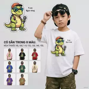 Áo thun bé trai mùa hè Thấm hút mồ hôi Dễ chịu Cho bé 2-12 tuổi
