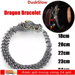 Dây đeo cổ tay ba chiều DUSKGLOW, Vòng tay rồng hợp thời trang dành cho nam, Dây đeo cổ tay rồng độc đoán cá tính