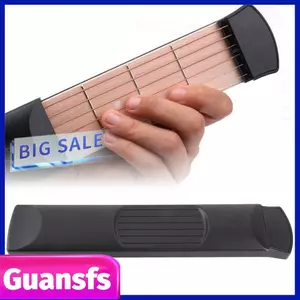 Guansfs Alomejor Guitar Hợp Âm Huấn Luyện 6 Phím Đàn Tay Mini Luyện Tập Dây Dụng Cụ Acoustic