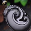 Mặt dây chuyền Obsidian Ruyi cổ điển nhỏ cổ điển