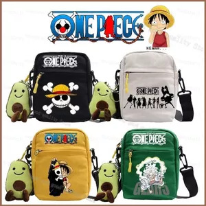SQ11 One Piece Luffy Hoạt Hình Anime Bé Trai Túi Đeo Vai Vải Dung Tích Lớn Túi Đeo Ngang Thường Túi Bảo Quản