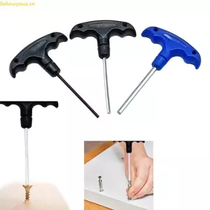 Fol 2 5mm-8mm Cờ lê tuốc nơ vít lục giác hình chữ T Cờ lê trình điều khiển Chìa khóa lục giác bên trong