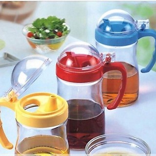 Chai Chiết Dầu Ăn, Nước Mắm, Xì Dầu Bằng Thuỷ Tinh Dung Tích lớn  Nắp Bật Tiện Lợi