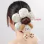 Dây buộc tóc mông động vật DARON, Phim hoạt hình dễ thương bằng vải Cotton lấp đầy, Vải thời trang thêu phong cách Quirky Kẻ sọc hoa Vòng tóc