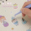 Macaron Màu Sổ Tay Nhíp Thép Không Gỉ Màu Kim Cương Tranh DIY Khuỷu Tay Nhọn Kẹp Cuckoo Thẻ Nhíp 6.24 UVG9