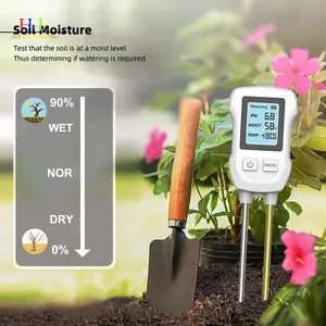 Máy đo đất LCD kỹ thuật số 3 trong 1 HL Máy đo độ ẩm nhiệt độ PH với dụng cụ đo thực vật Balight cho cây hoa Sân vườn LMWU