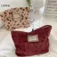 LUImo Corduroy Túi Đựng Mỹ Phẩm Lớn Hàn Quốc, Clutch Cầm Tay Nữ, Hộp Đựng Đồ Vệ Sinh Cá Nhân Xinh Xắn SBS