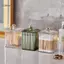 GCDHome Hộp đựng khăn bông trong suốt Hộp đựng đồ trang điểm Hộp lưu trữ bông Swab Hộp đựng mỹ phẩm Phòng tắm Hộp đựng lọ HOT