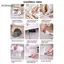 GCDHome Chống Mùi Niêm Phong Vòng Chống Rò Rỉ Cao Su Đệm Máy Giặt Vệ Sinh Niêm Phong Bộ Dụng Cụ Sửa Chữa Thay Thế Vệ Sinh Mặt bích Bu Lông HOT
