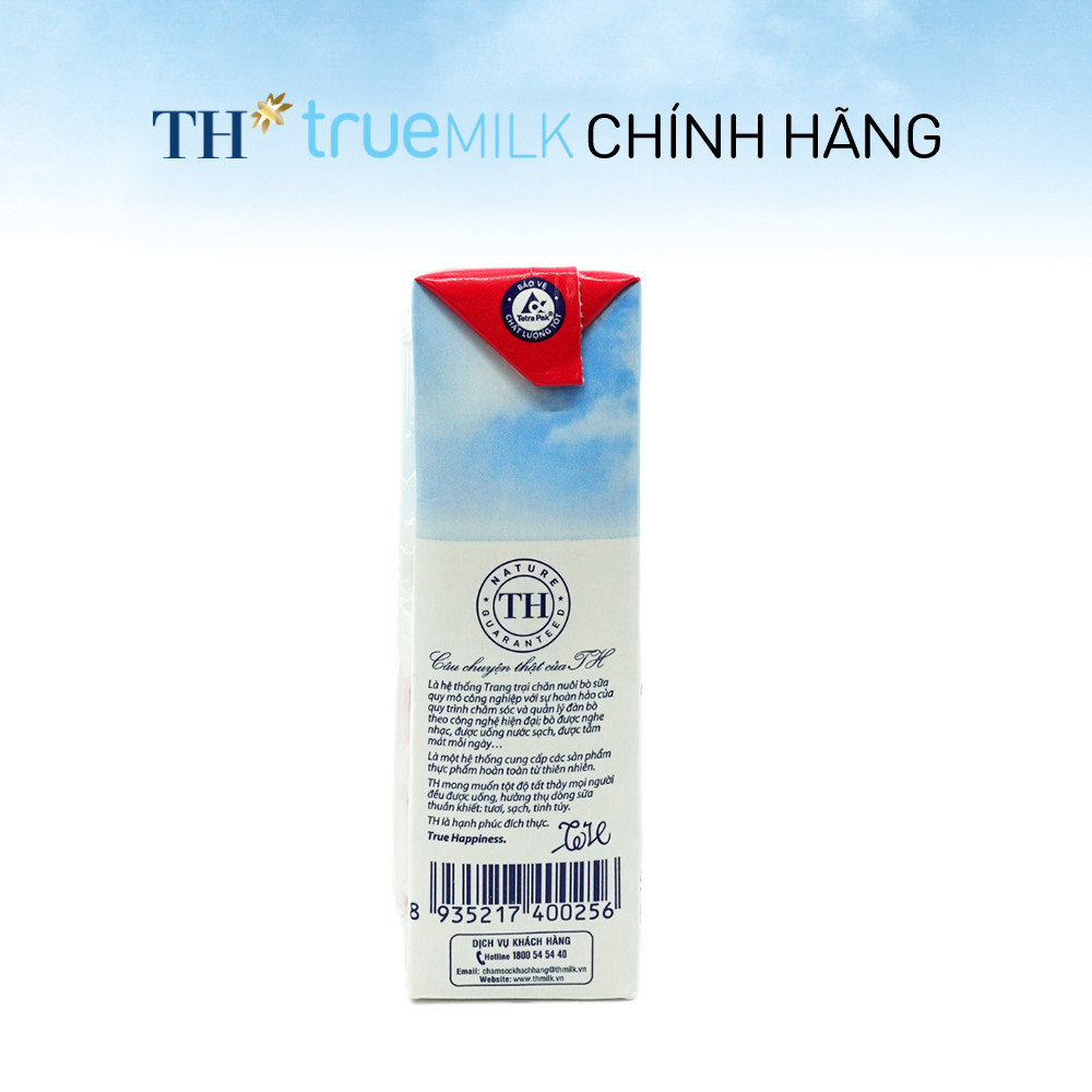 [LIVE STREAM] Thùng 48 hộp sữa tươi tiệt trùng TH true MILK hương dâu tự nhiên 180 ml (180 ml x 48)