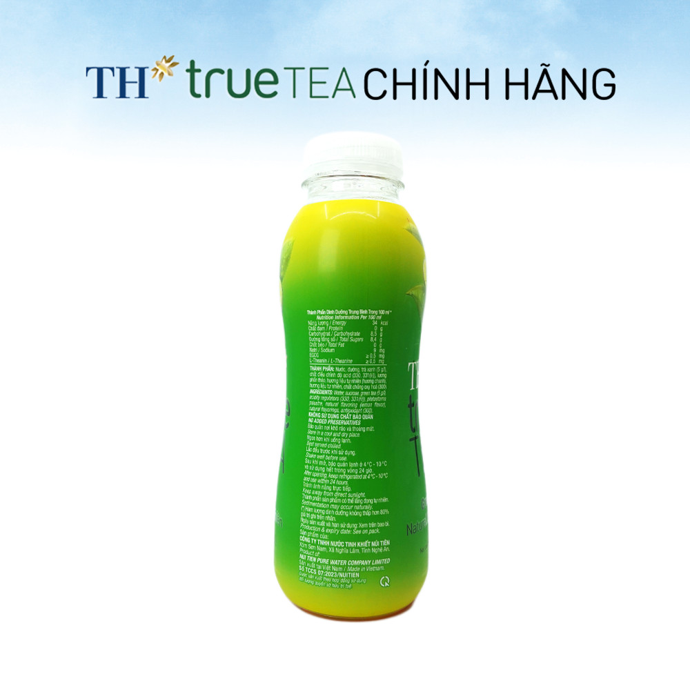 Thùng Trà Xanh Vị Chanh TH true TEA milk 350ml (24 Chai)