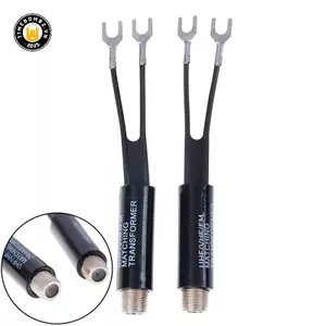 {TB & Bag} 2 Cáp UHF / VHF / FM / TV F 75-300 ăng-ten phù hợp với bộ chuyển đổi máy biến áp.