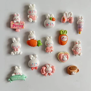 Miếng dán hình thỏ 3D nổi dễ thương, phụ kiện DIY, dùng để trang trí mũ bảo hiểm, vỏ điện thoại, cốc nước và các vật