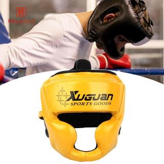 HILABEE Boxing Bảo Vệ Mũ Đội Đầu Có Thể Điều Chỉnh Da PU Che Mặt Đầu Bánh Răng Cho Sanda Kickboxing Karate Phiên Huấn Luyện