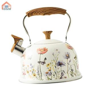 Ấm đun nước huýt sáo bằng thép không gỉ Acutuna, Ấm trà bộ đồ ăn 3L, Ấm trà cà phê để cắm trại Nhà bếp Hộ gia đình Dã ngoại Nước sôi